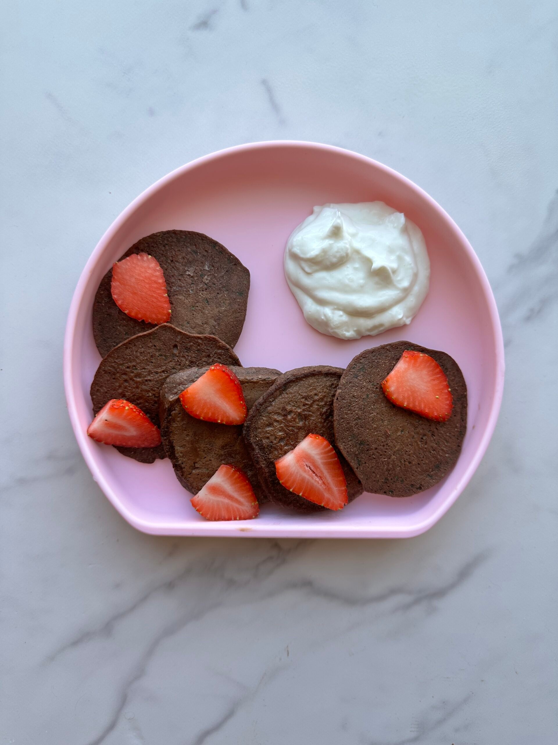 Chocolate Spinach Pancakes