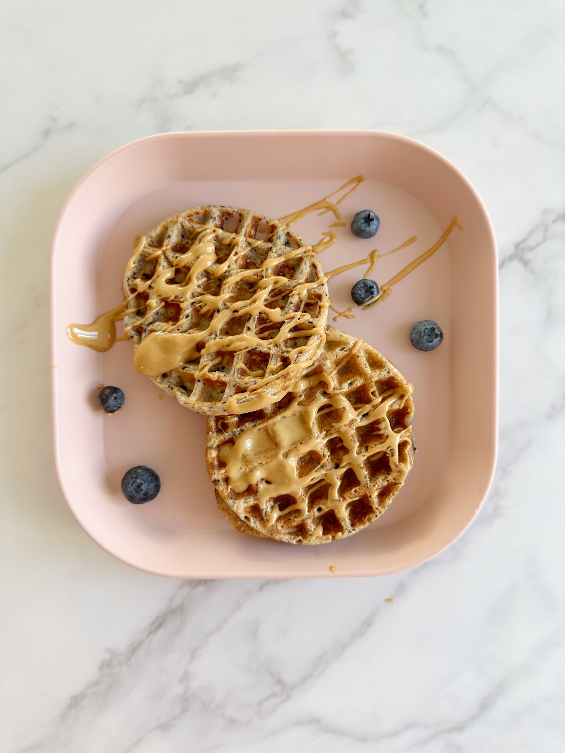 4 Ingredient Blueberry Waffles - Real Little Meals