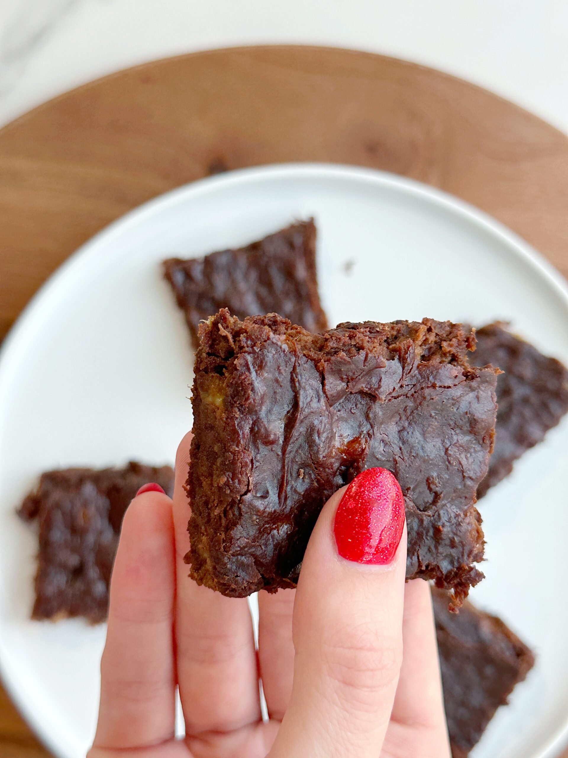 Healthy 3 Ingredient Brownies