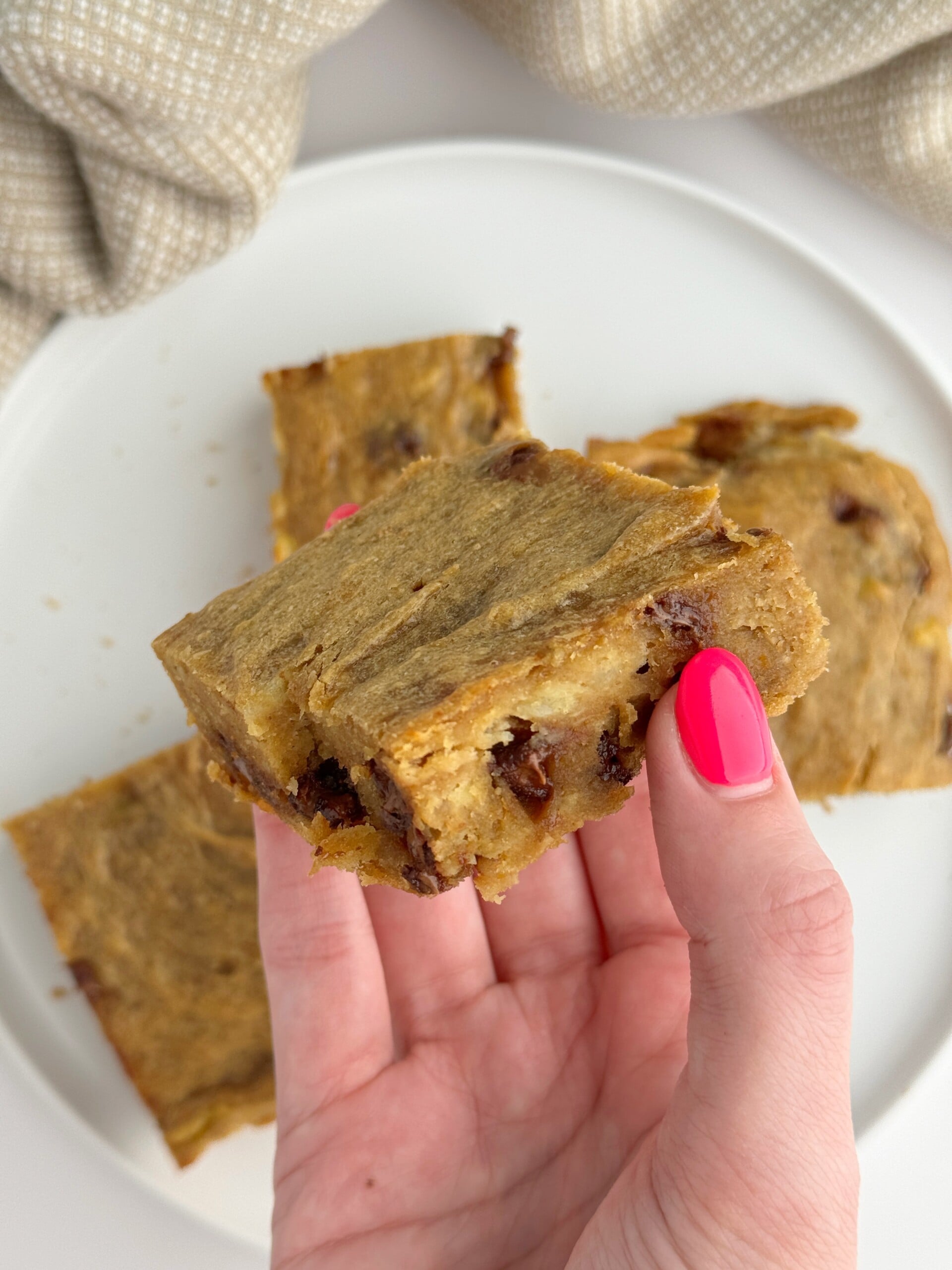 5 Ingredient Peanut Butter Banana Bars