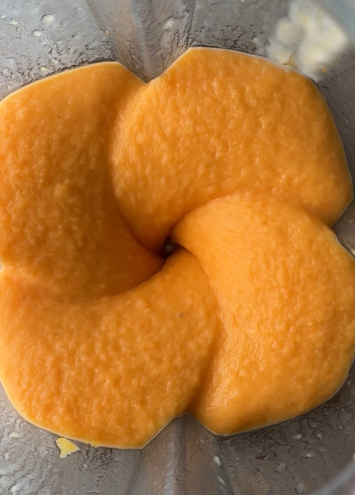 Ingredients being blended