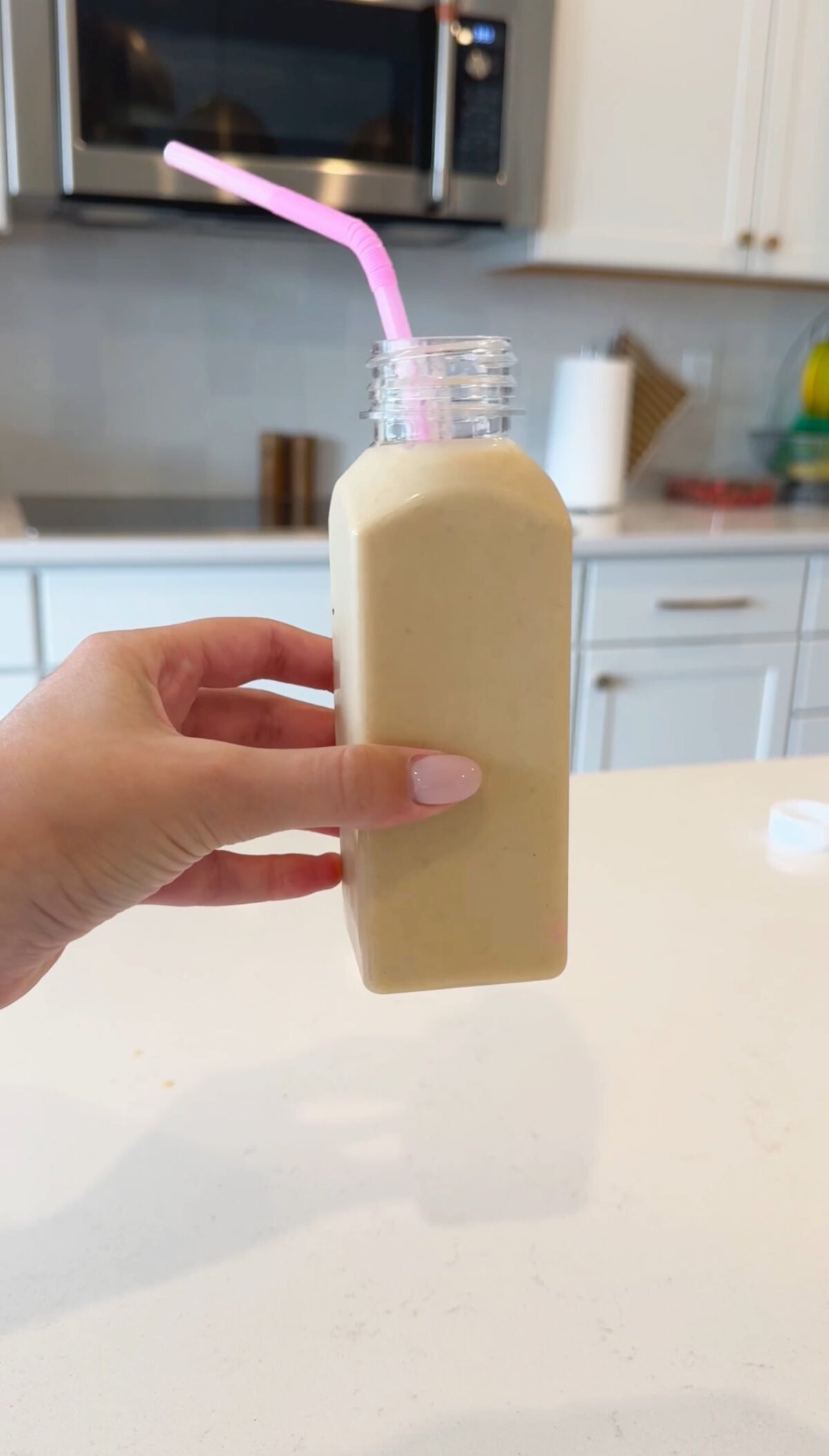 Healthy peanut butter banana smoothie