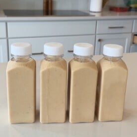 Healthy peanut butter banana smoothie