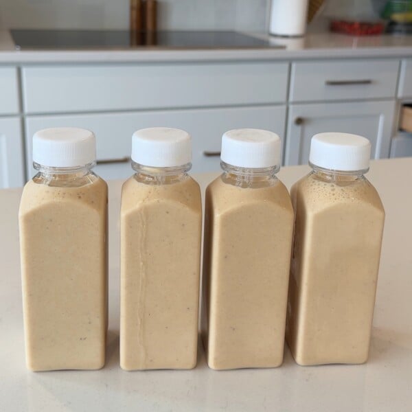 Healthy peanut butter banana smoothie